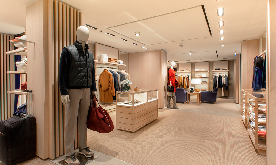 New Loro Piana Store in Malpensa Terminal 1 Piazza del Lusso